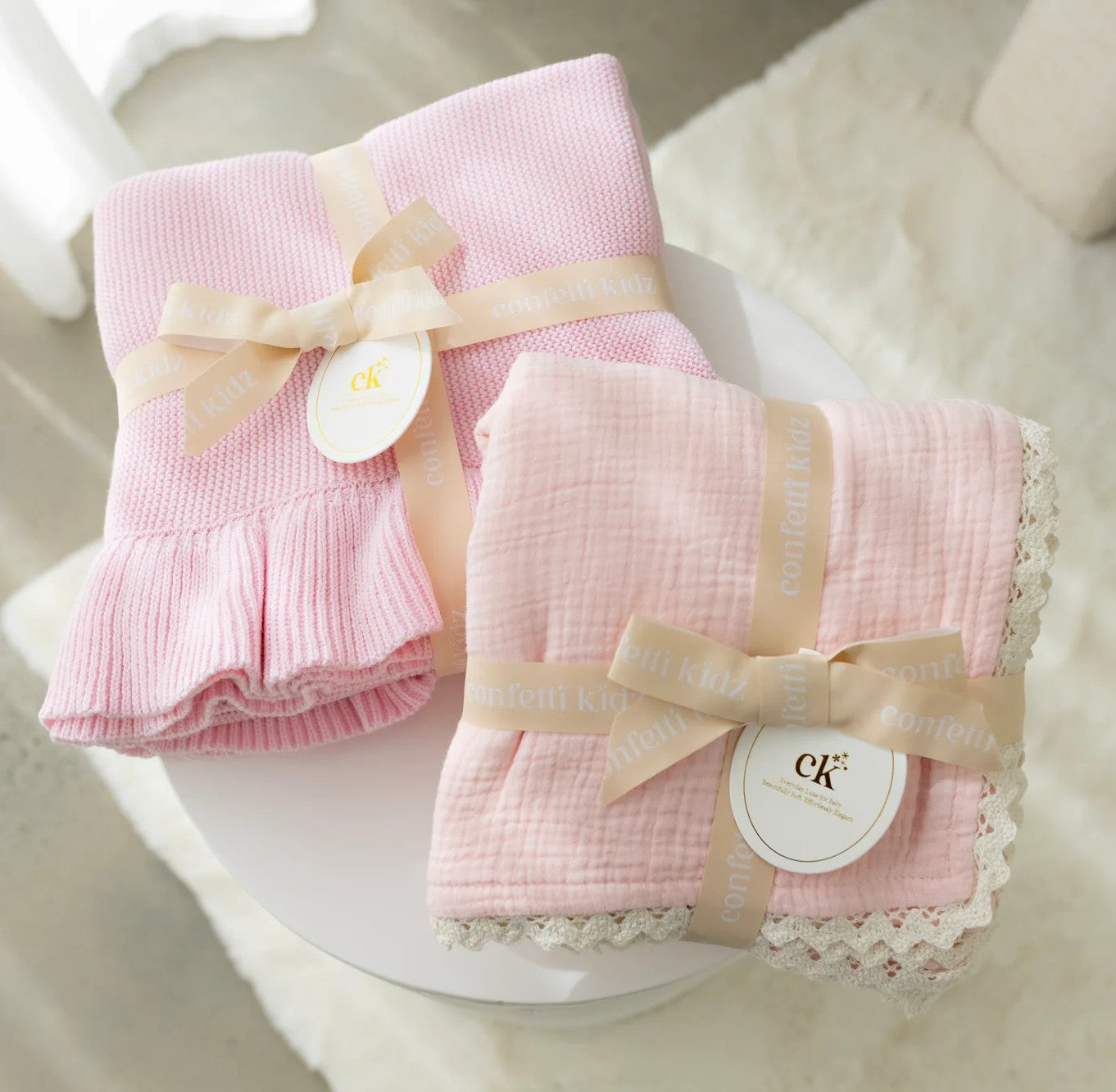 Classic Muslin Blanket  - Soft Pink