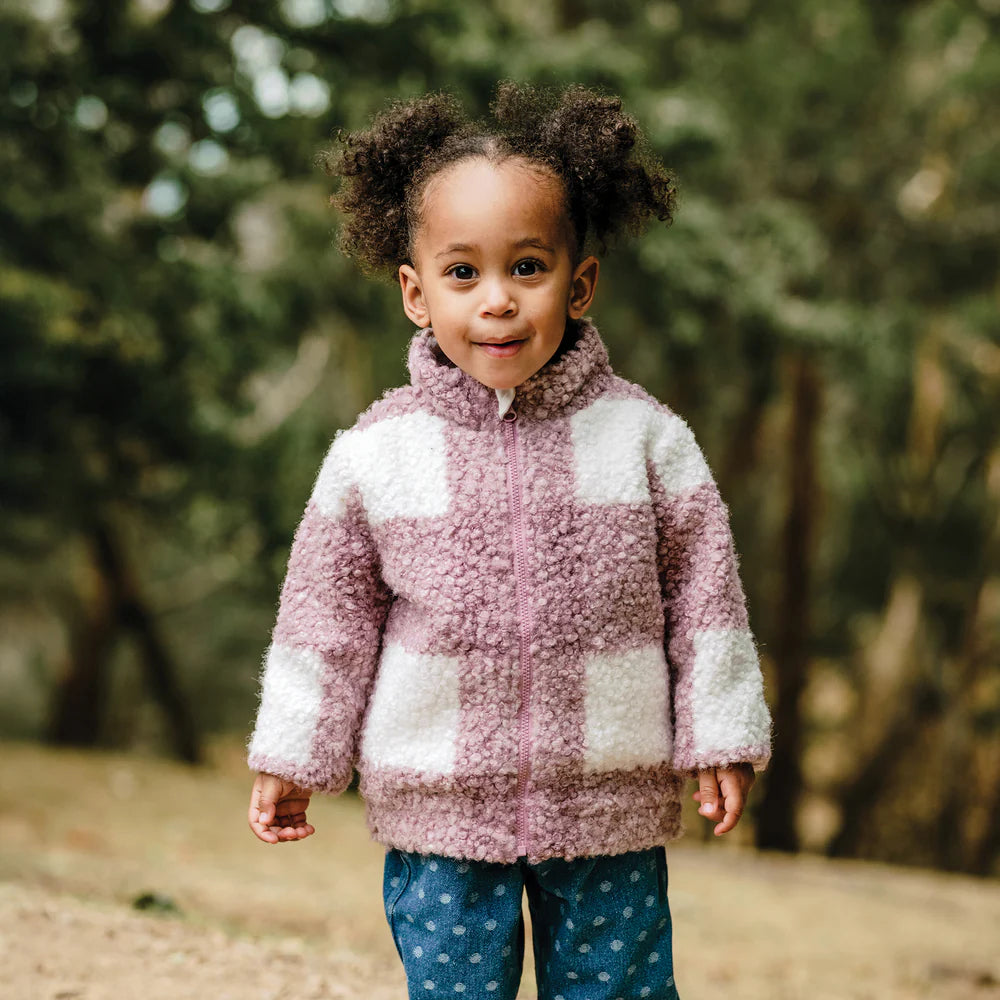 Kynd Baby - Sherpa Check Jacket - Dusty Lilac