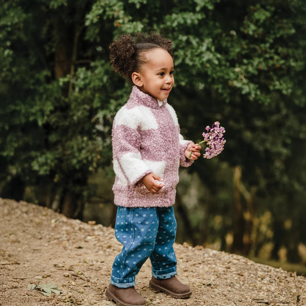 Kynd Baby - Sherpa Check Jacket - Dusty Lilac