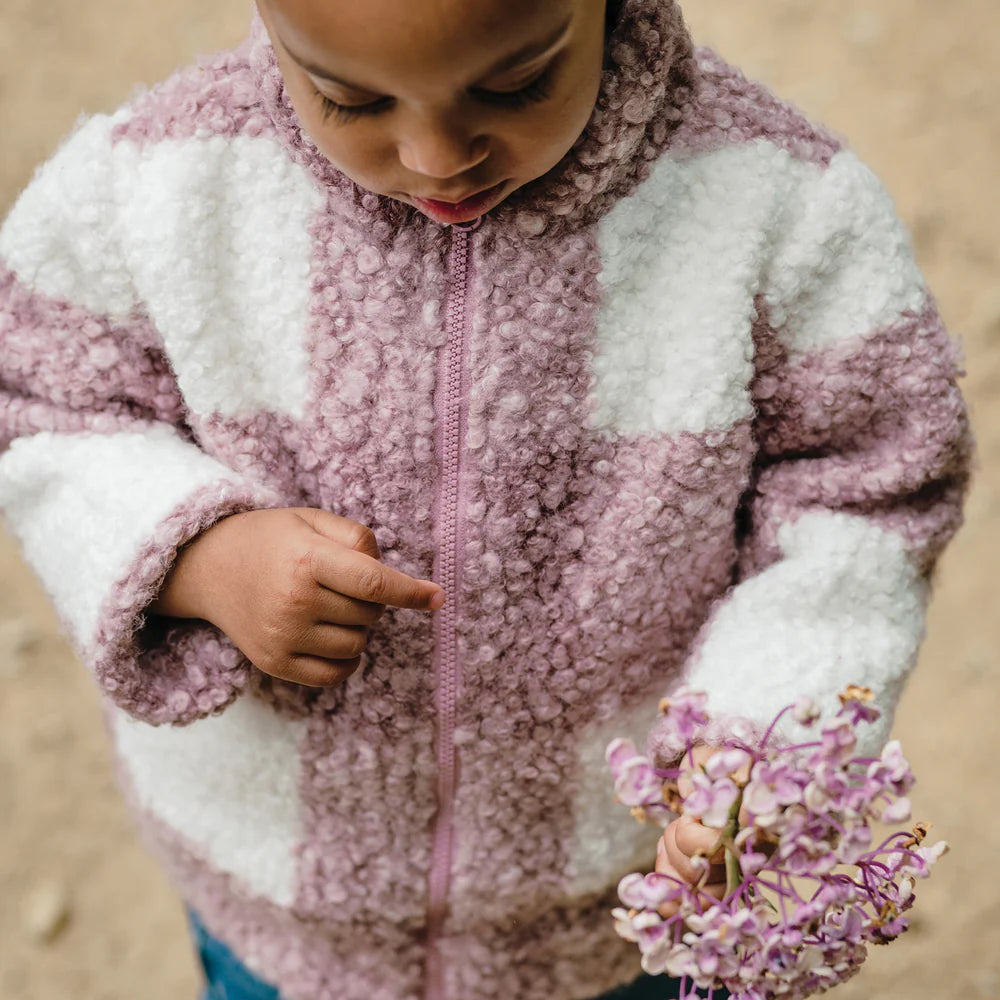 Kynd Baby - Sherpa Check Jacket - Dusty Lilac
