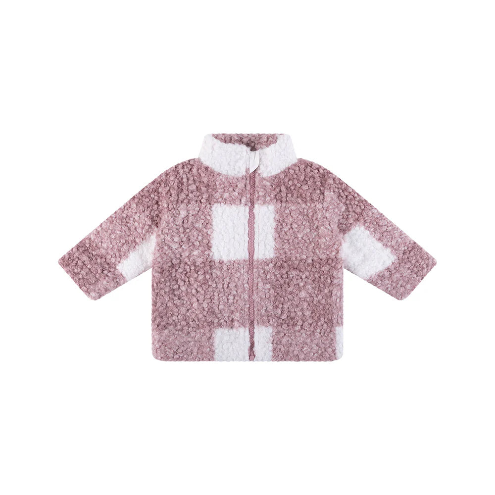 Kynd Baby - Sherpa Check Jacket - Dusty Lilac