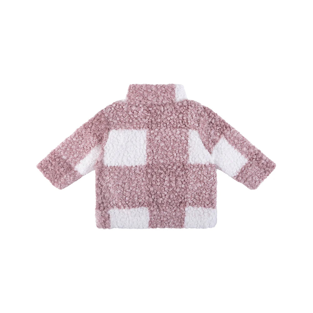 Kynd Baby - Sherpa Check Jacket - Dusty Lilac