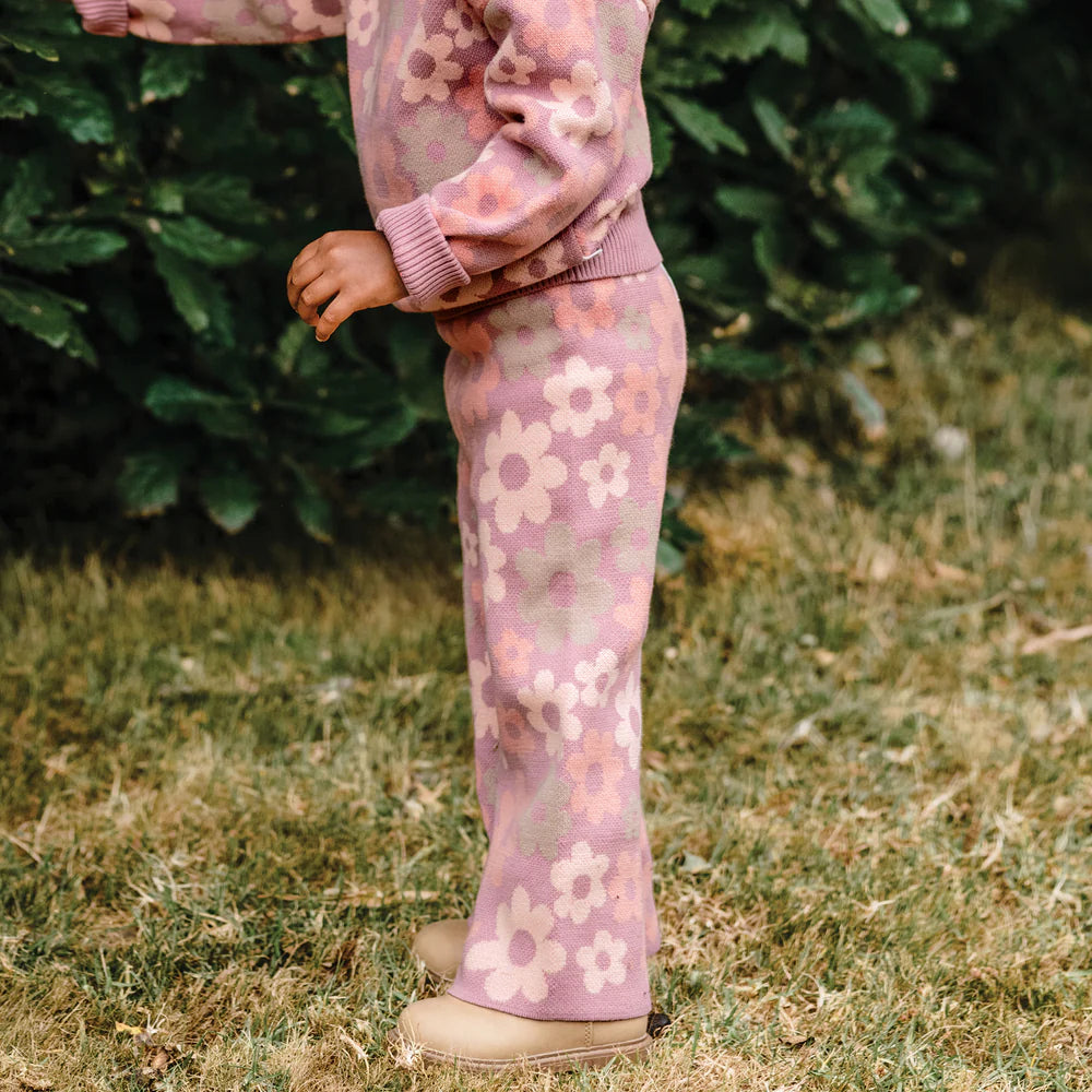 Kynd Baby - Knit Flare Pant - Bold Floral