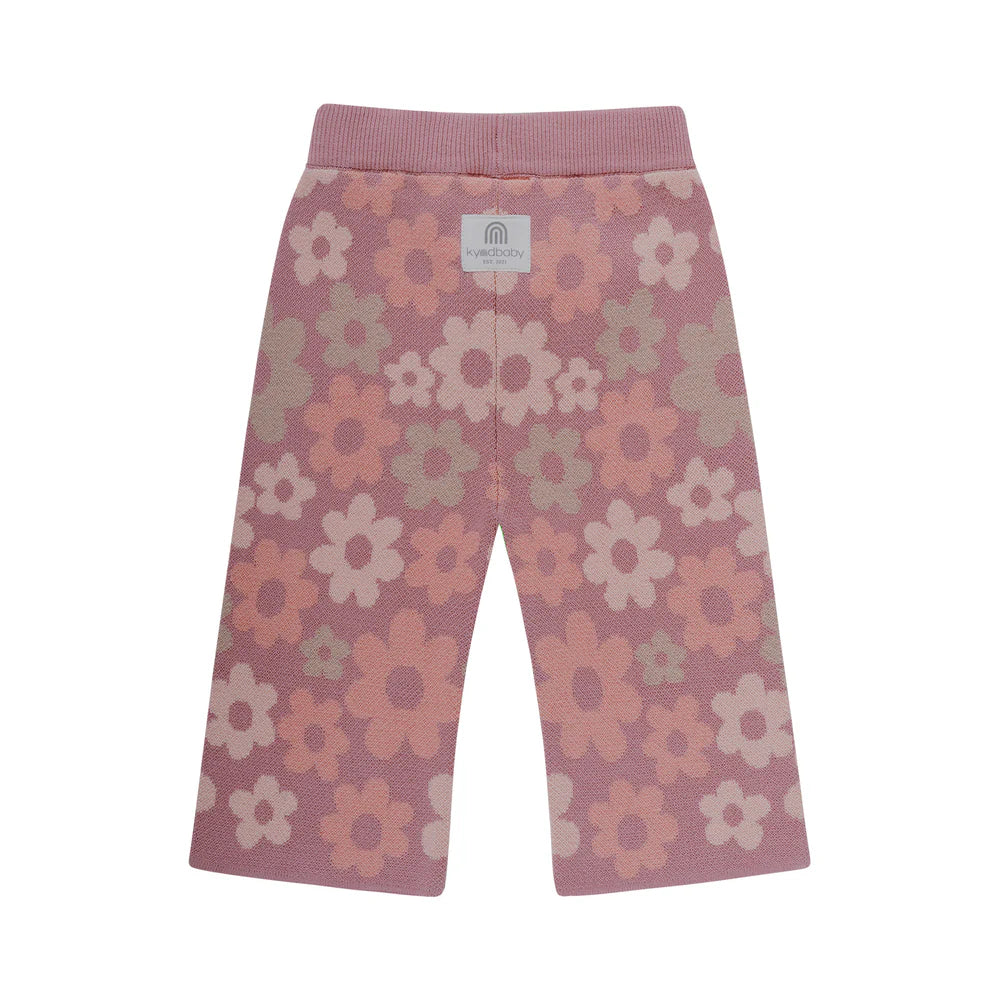 Kynd Baby - Knit Flare Pant - Bold Floral