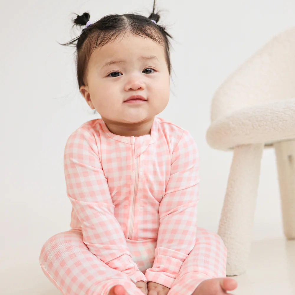 Kynd Baby Day or Night Onesie - Petal Gingham