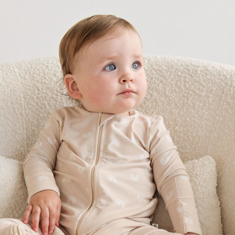 Kynd Baby Day or Night Onesie - Neutral Rainbow