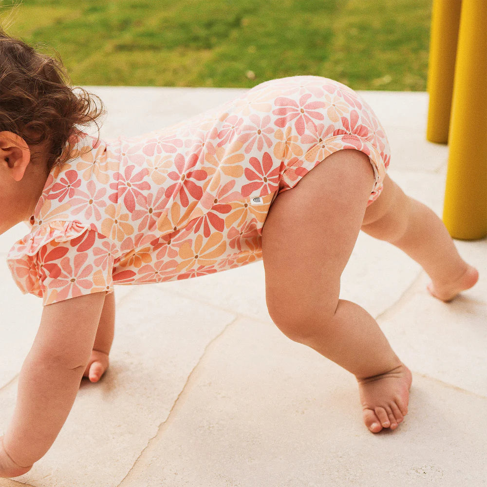 Frilled S.S Bodysuit - Palm Cove
