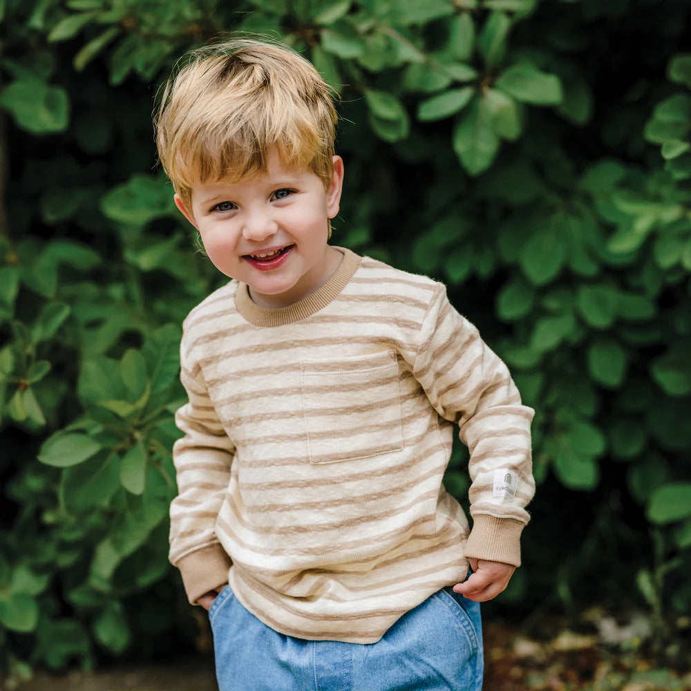 Kynd Baby - Stripe Top - Mocha Stripe