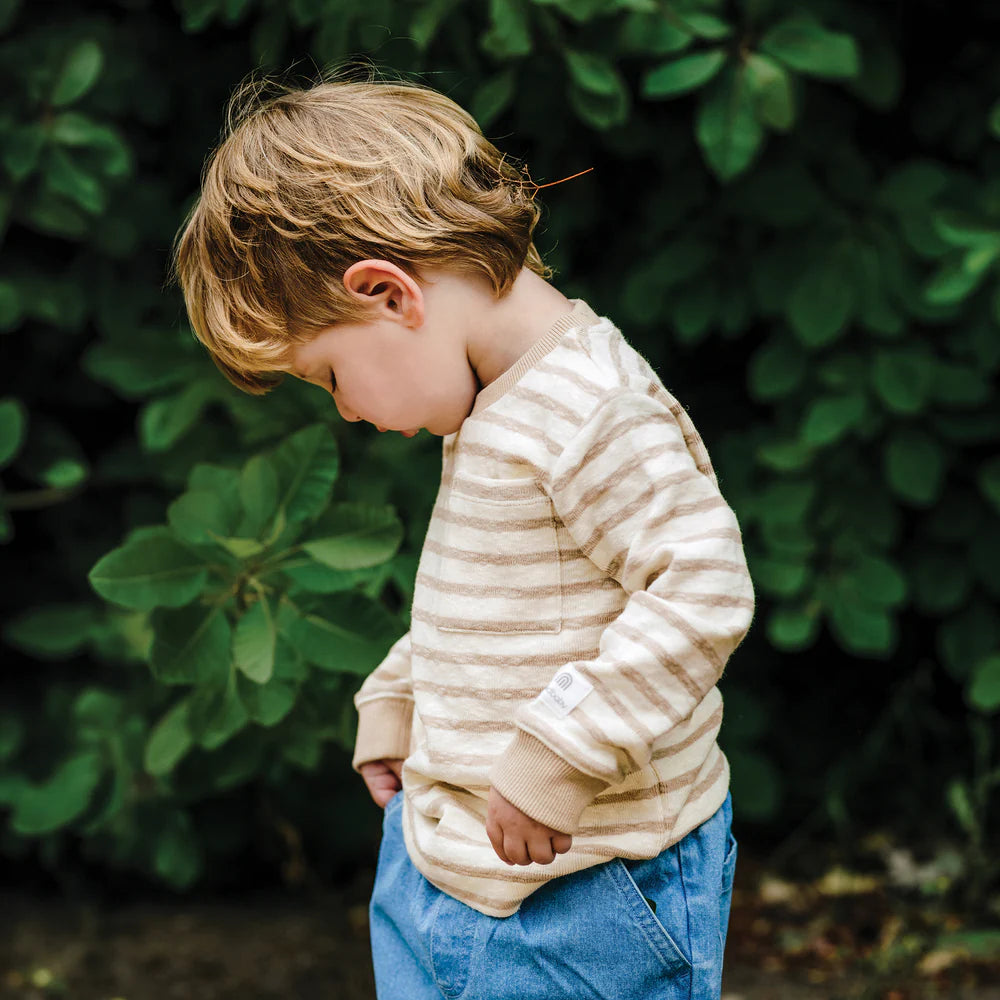 Kynd Baby - Stripe Top - Mocha Stripe