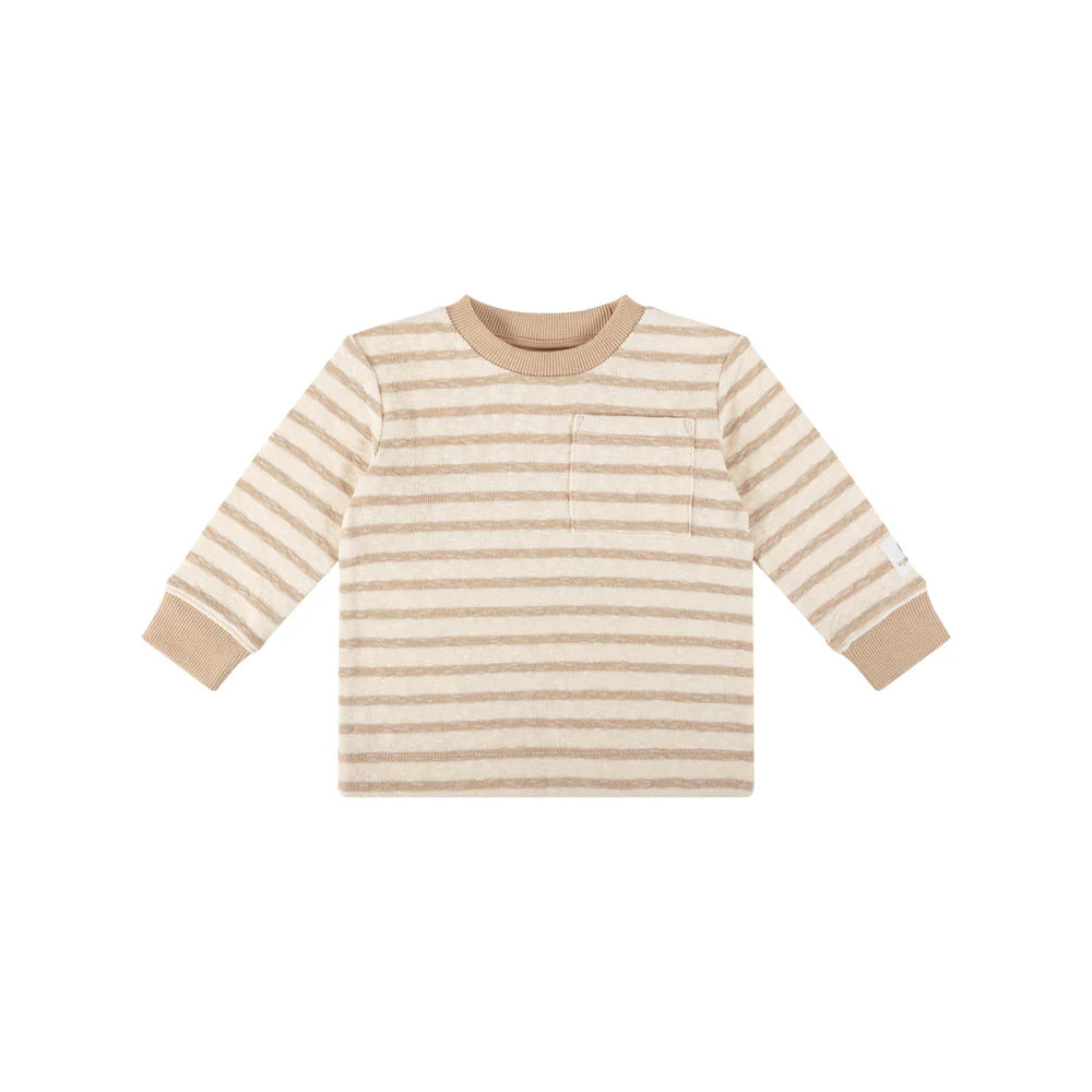 Kynd Baby - Stripe Top - Mocha Stripe