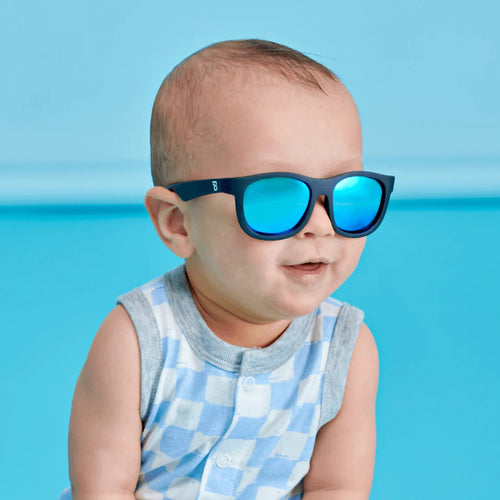 Babiators Polarised Navigators - Jet Black/Cobalt Lenses