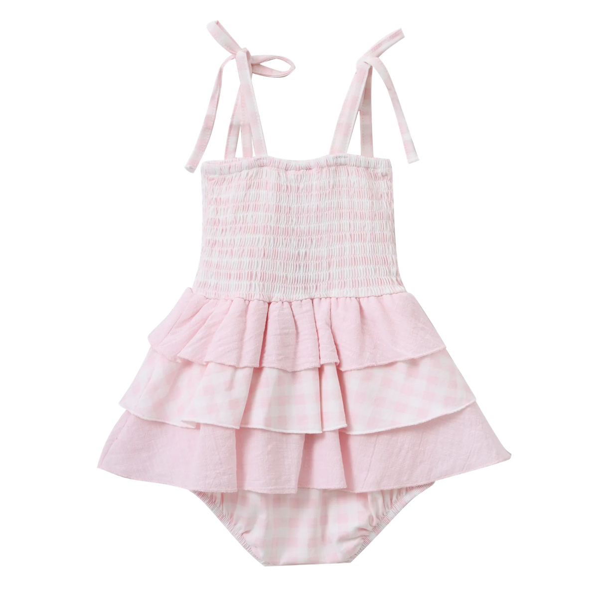 Cracked Soda - Tilli Check Bodysuit Dress