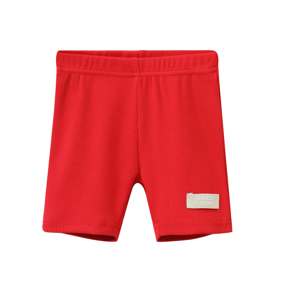 Cracked Soda -  London Ribbed Shorts - Red