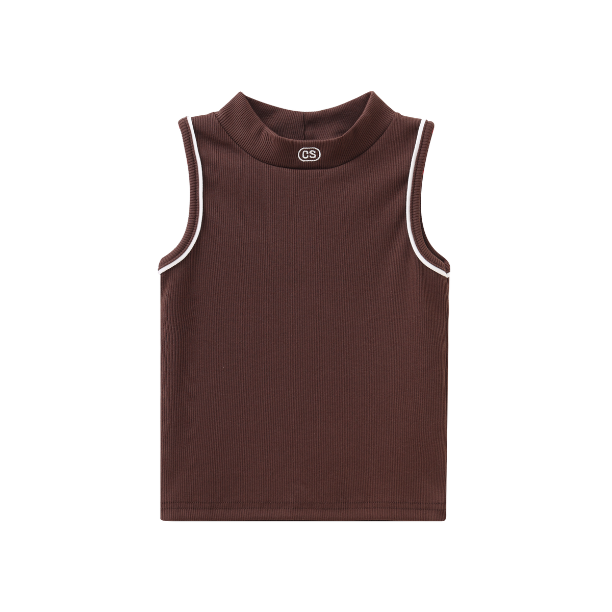 Cracked Soda - Alba Detailed CS Ribbed Tank Cocoa