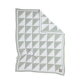 Chenille Blanket - Sage Triangle