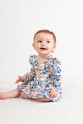 Burrow & Be - Eden Long Sleeve Flutter Baby Dress
