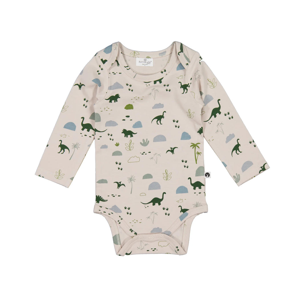 Burrow & Be - Jurassic Roam  LS Bodysuit