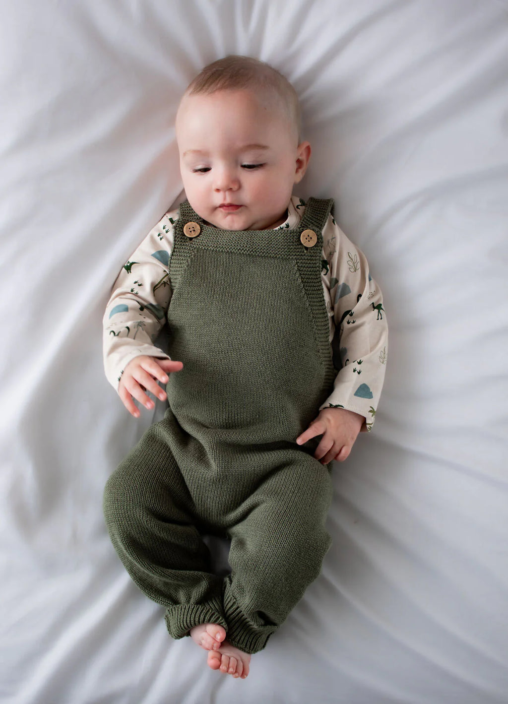 Burrow & be Knit Overalls - Hunter Green