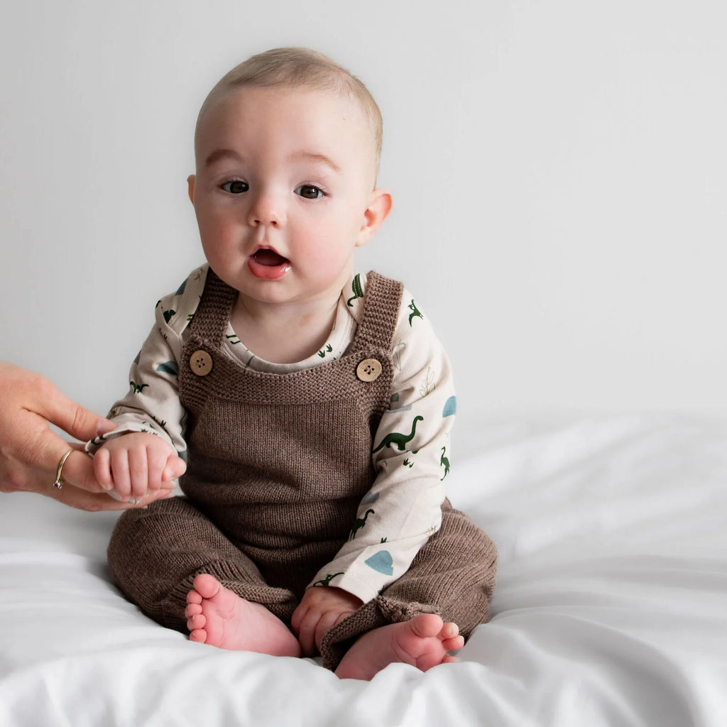 Burrow & be Knit Overalls - Umber