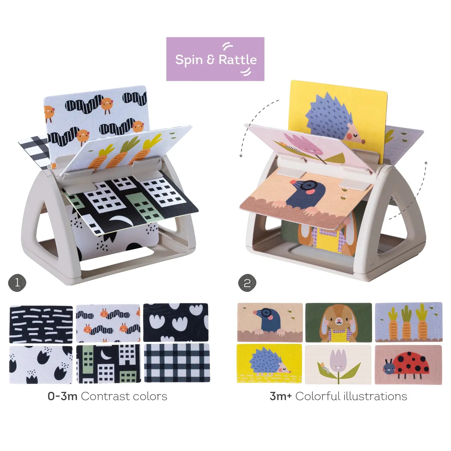 Taf Toys Tummy Time Spinning Book