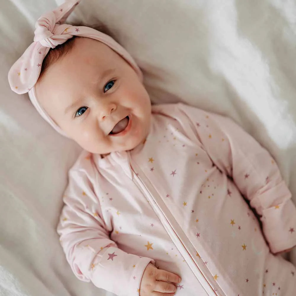 Organic Snuggle Sleepsuit Zip Footie - Twinkle