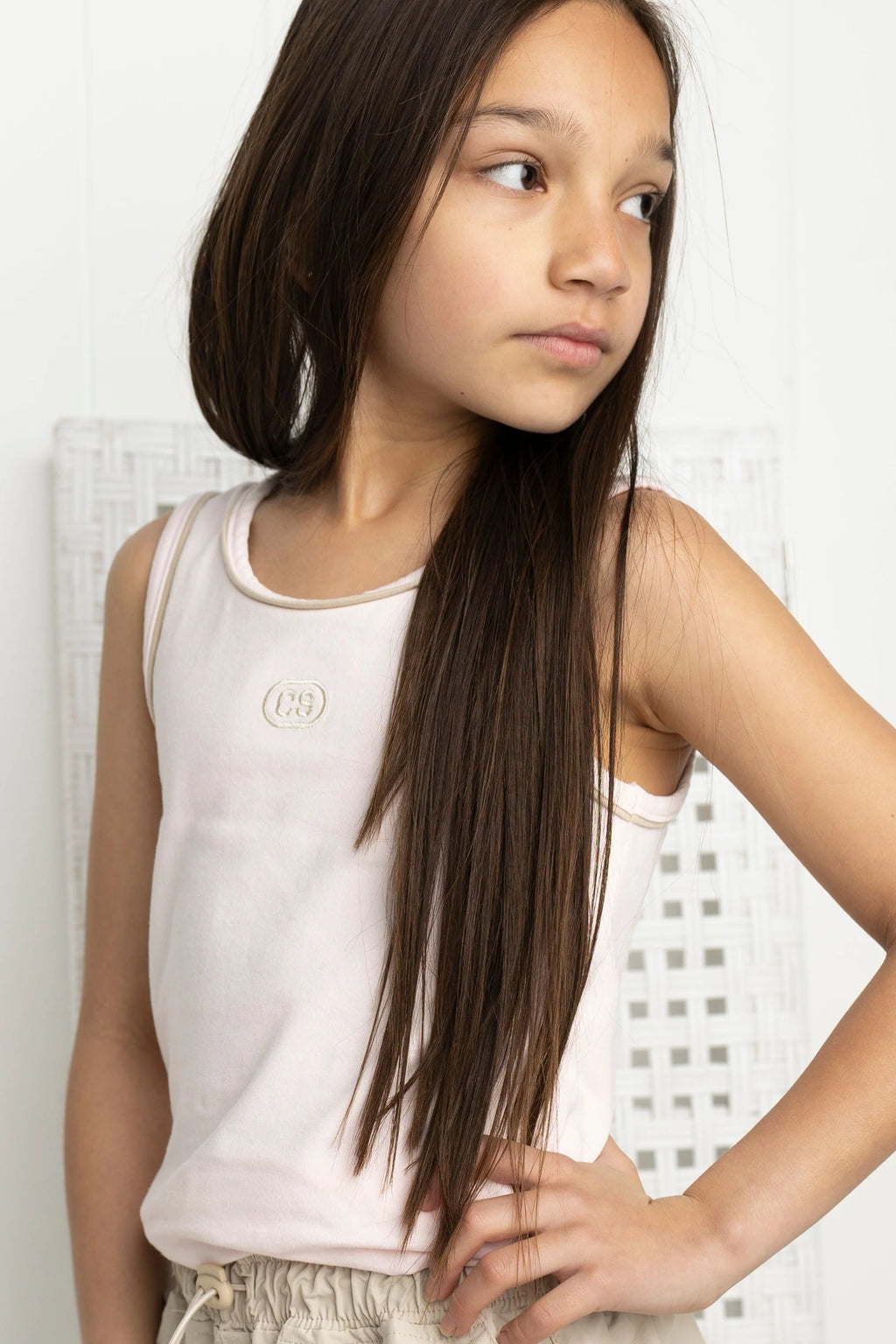 Cracked Soda - Ava Detailed Tank - Pink