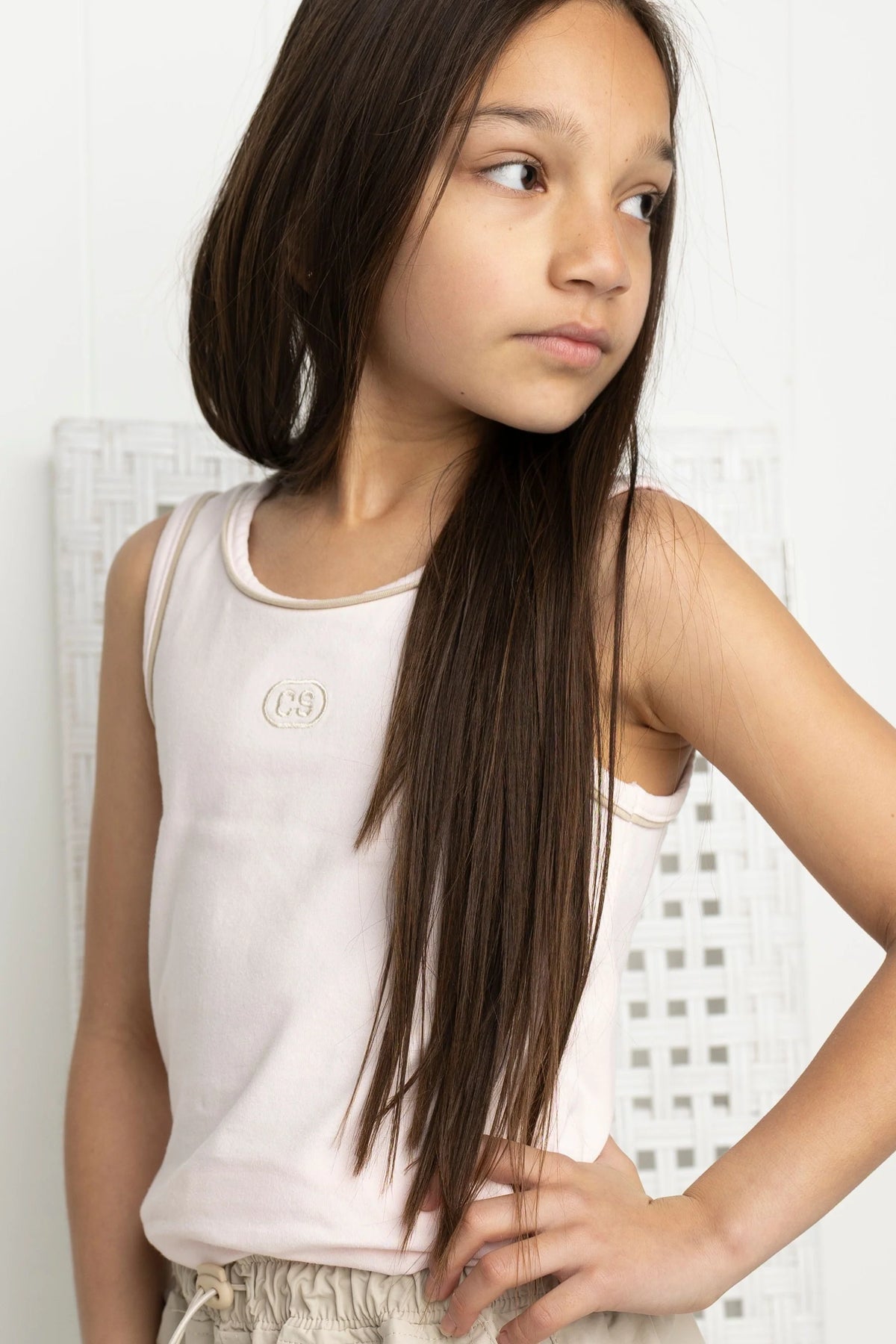 Cracked Soda - Ava Detailed Tank - Pink