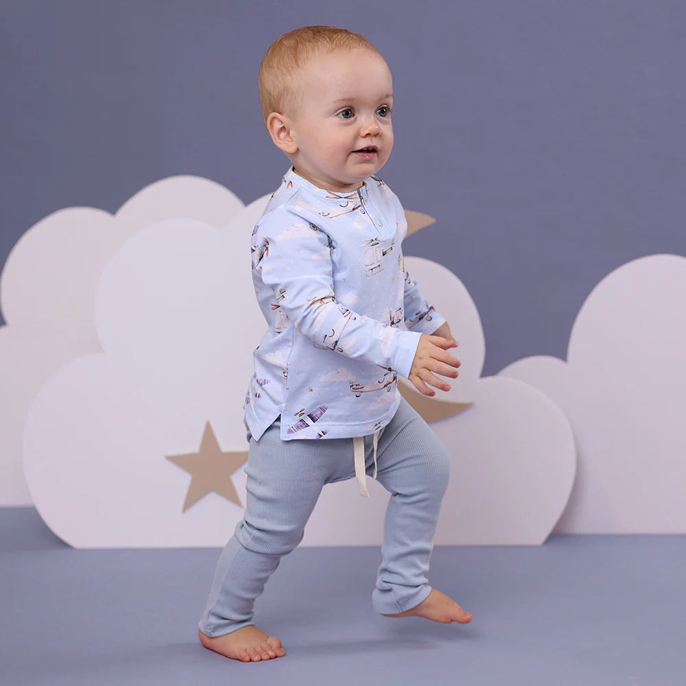 Snuggle Hunny - Organic pants - Baby Blue