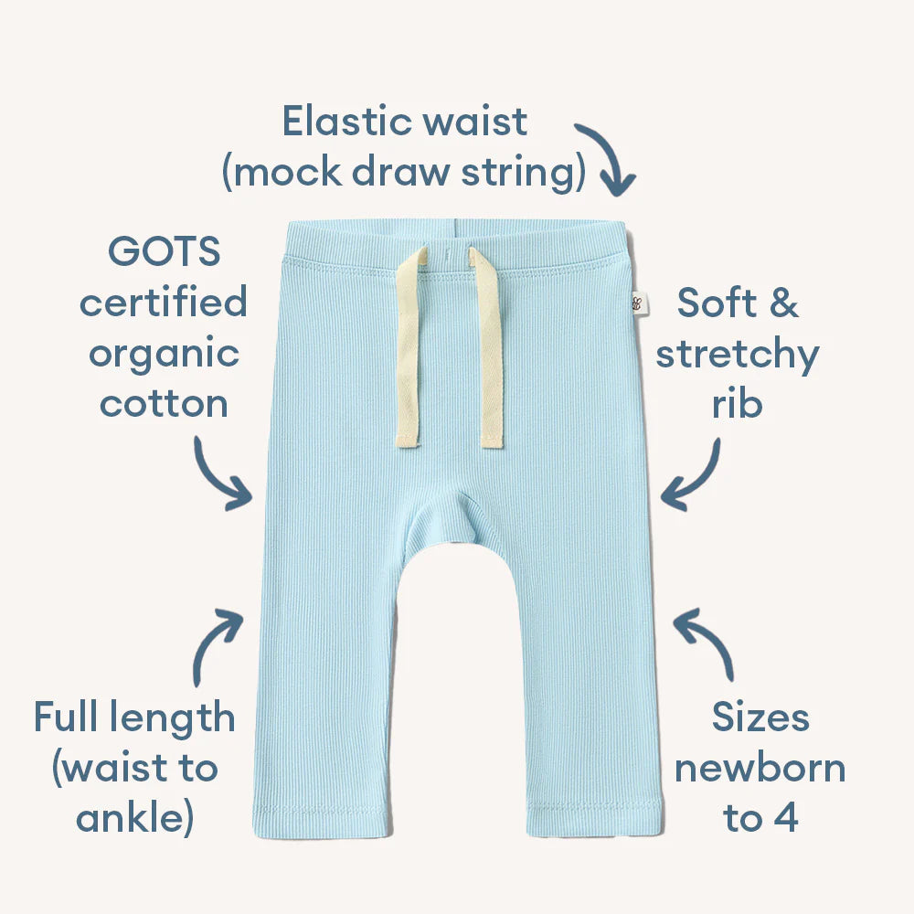 Snuggle Hunny - Organic pants - Baby Blue