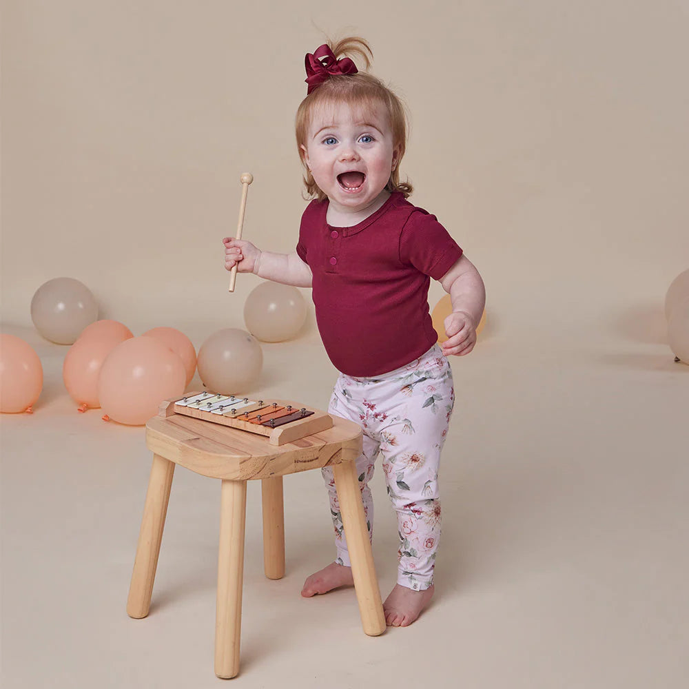 Snuggle Hunny - Organic Leggings - Birds & Blooms