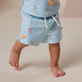 Snuggle Hunny Blue Little Subs Board Shorts