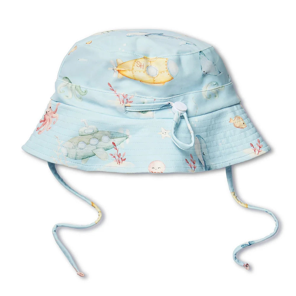 Snuggle Hunny Blue Little Subs Swim Hat