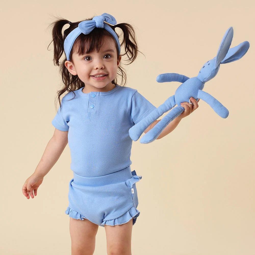 Snuggle Hunny - Bluebell SS Organic Bodysuit