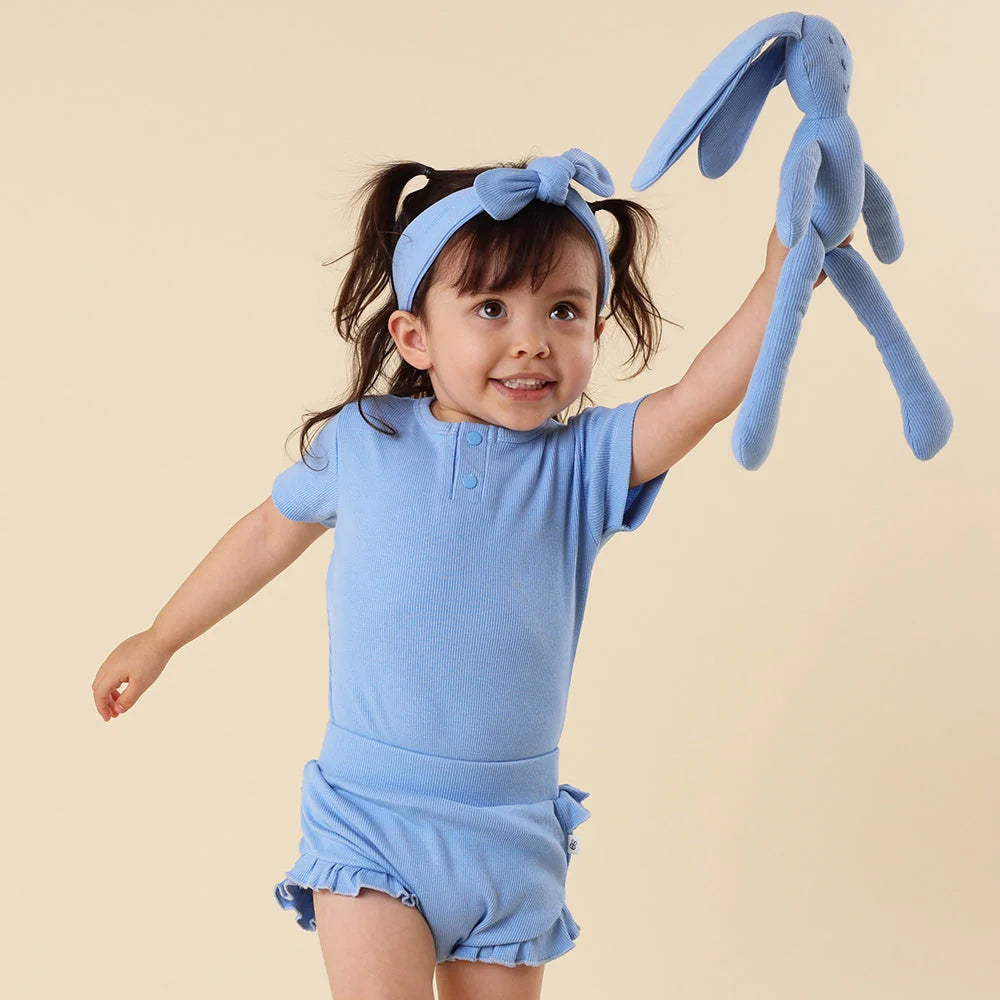 Snuggle Hunny - Bluebell SS Organic Bodysuit