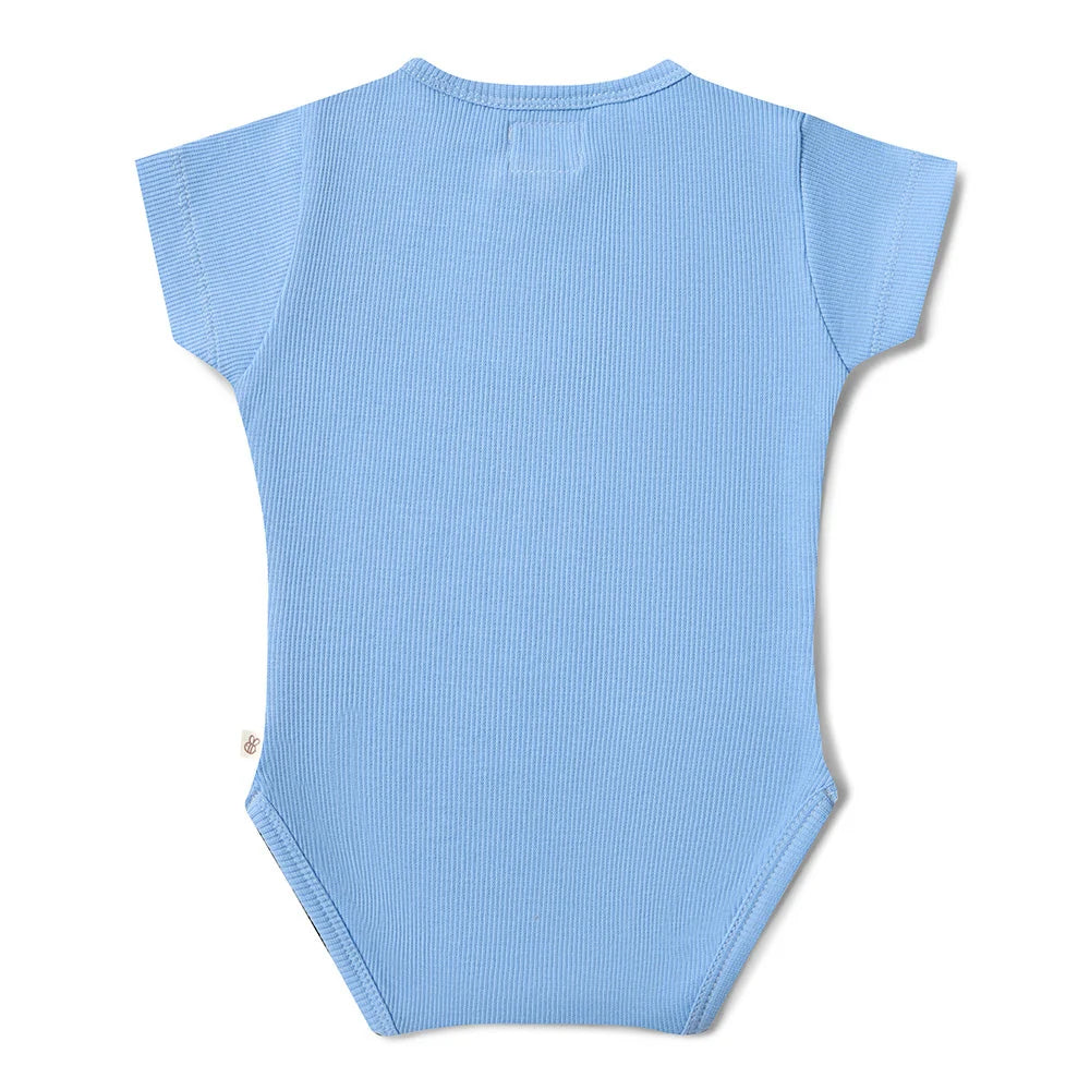 Snuggle Hunny - Bluebell SS Organic Bodysuit