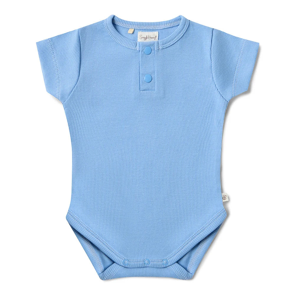 Snuggle Hunny - Bluebell SS Organic Bodysuit