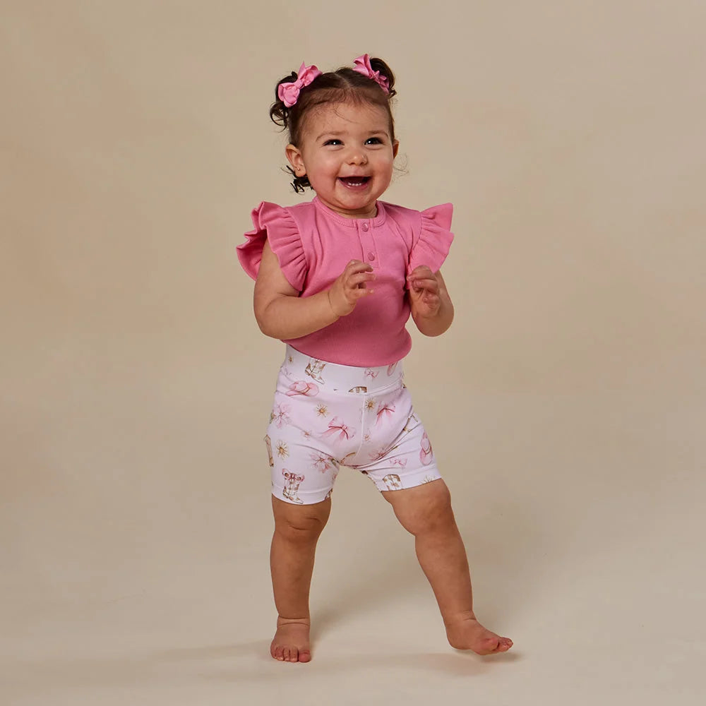 Snuggle Hunny - Boots & Bows Organic Bike Shorts