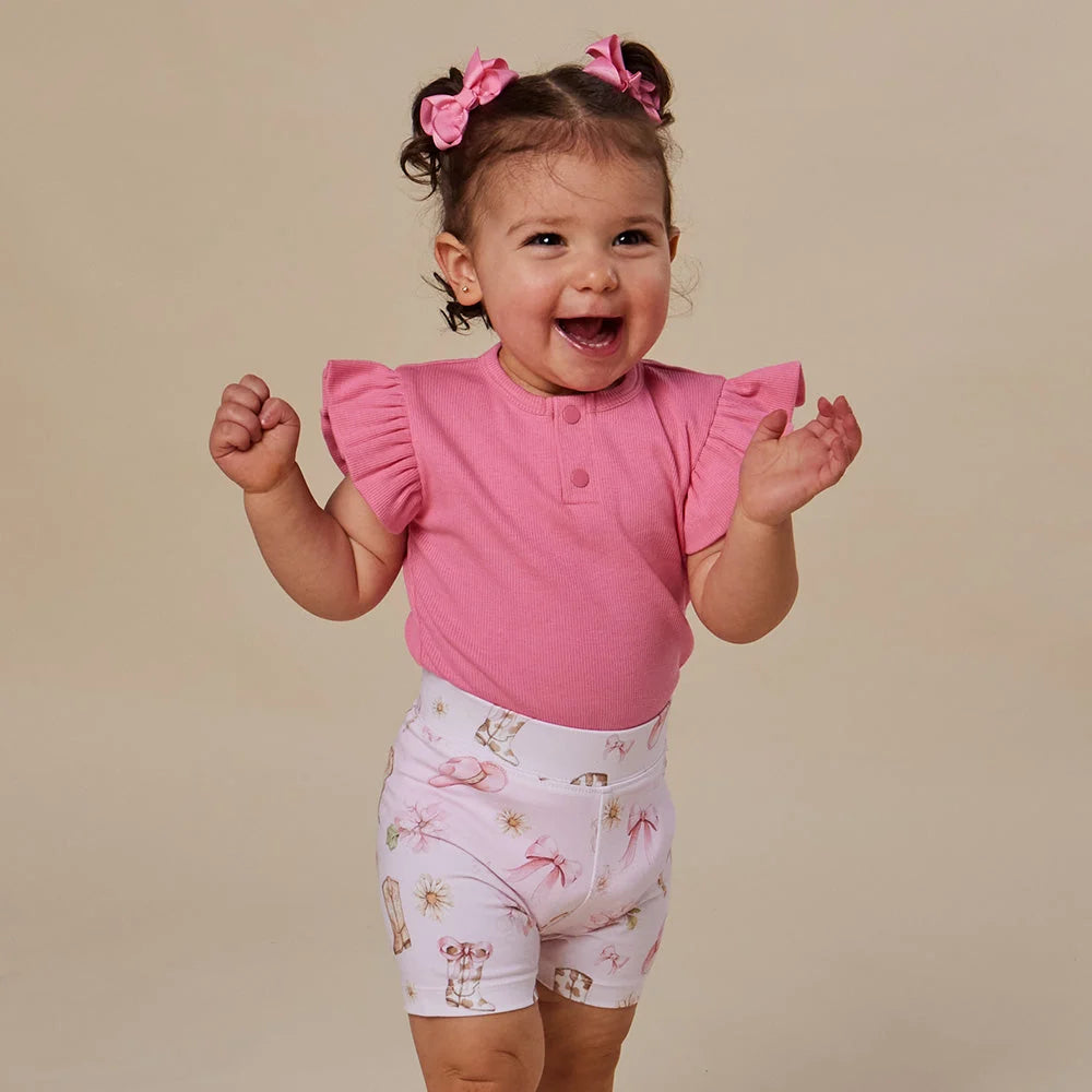 Snuggle Hunny - Boots & Bows Organic Bike Shorts