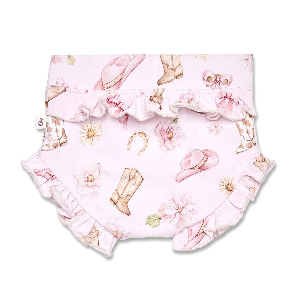 Snuggle Hunny - Boots & Bows Organic Bloomers