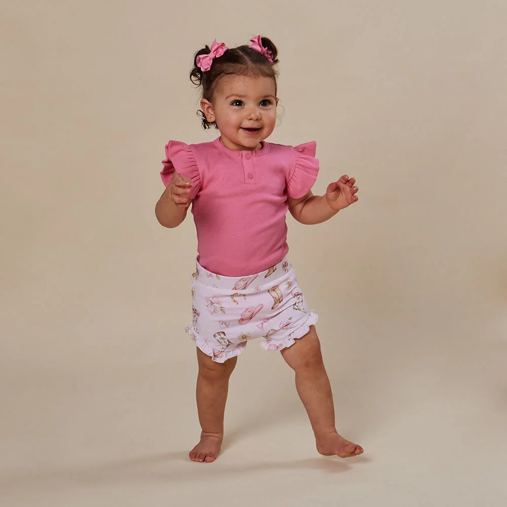 Snuggle Hunny - Boots & Bows Organic Bloomers