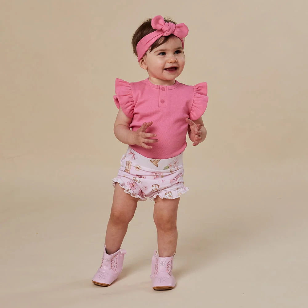Snuggle Hunny - Boots & Bows Organic Bloomers