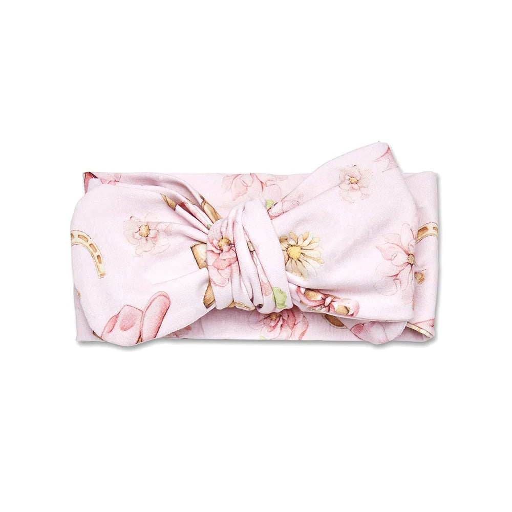 Snuggle Hunny - Boots & Bows Organic Oversized Bow