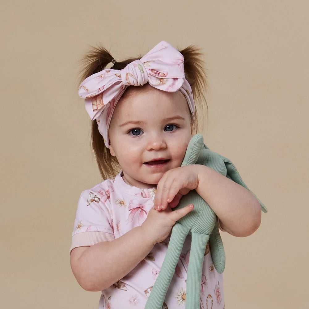 Snuggle Hunny - Boots & Bows Organic Oversized Bow
