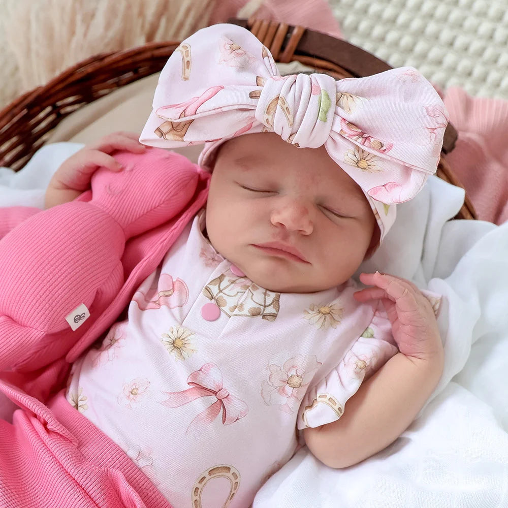 Snuggle Hunny - Boots & Bows Organic Oversized Bow