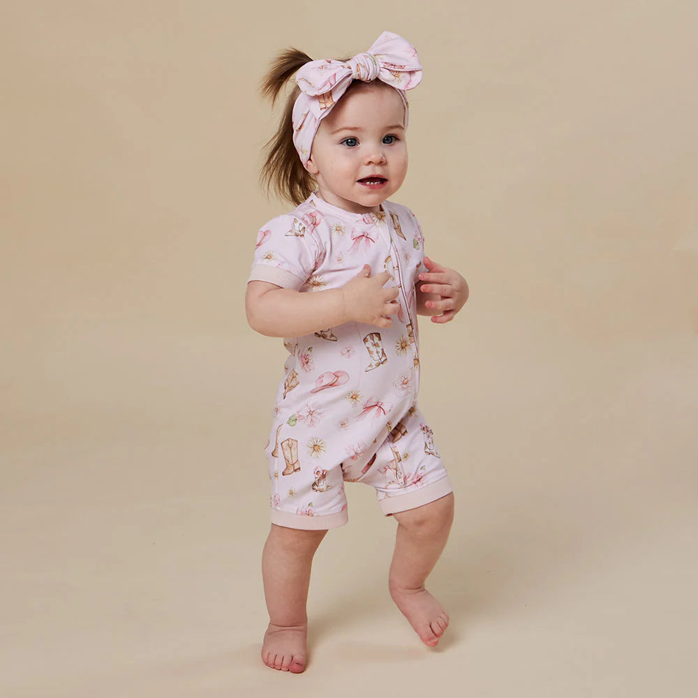 Snuggle Hunny - Boots & Bows Organic Snuggle Shortie