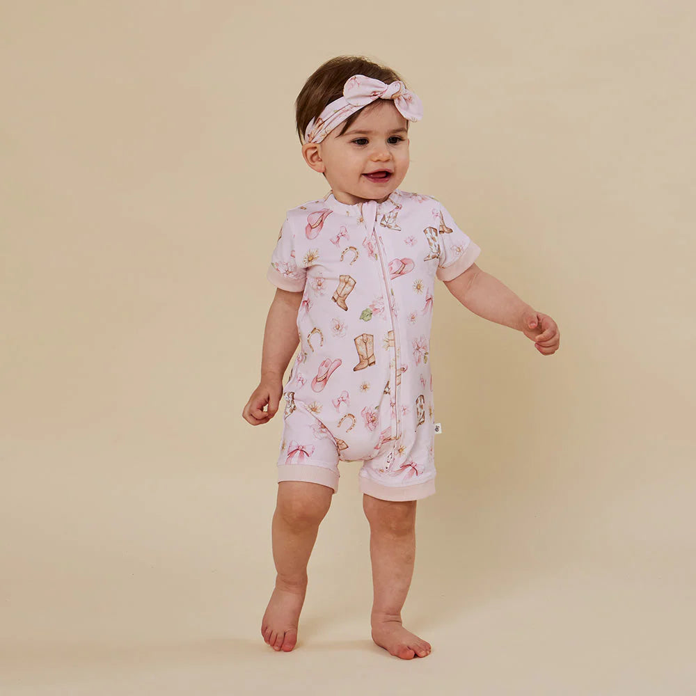 Snuggle Hunny - Boots & Bows Organic Snuggle Shortie