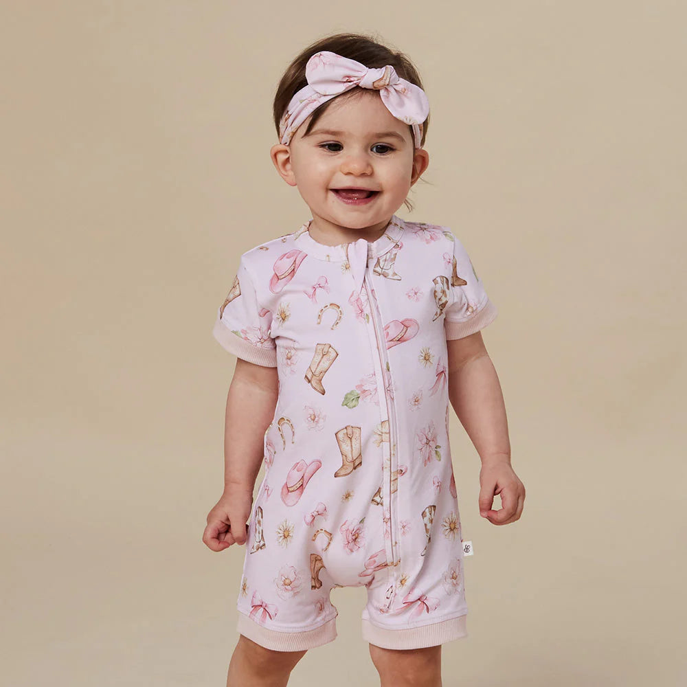 Snuggle Hunny - Boots & Bows Organic Snuggle Shortie