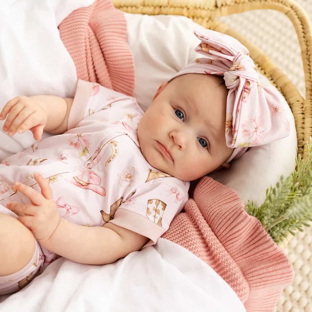 Snuggle Hunny - Boots & Bows Organic Snuggle Shortie