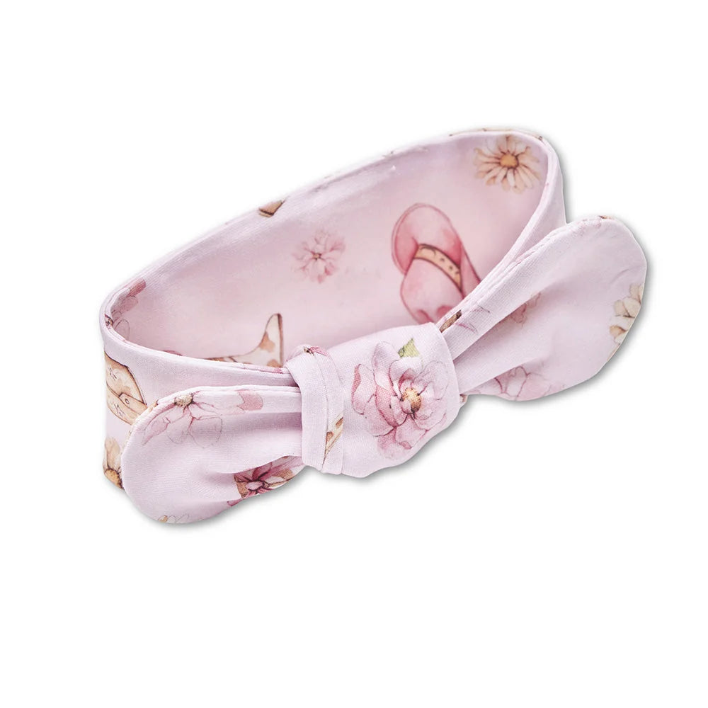 Snuggle Hunny Boots & Bows Organic Topknot