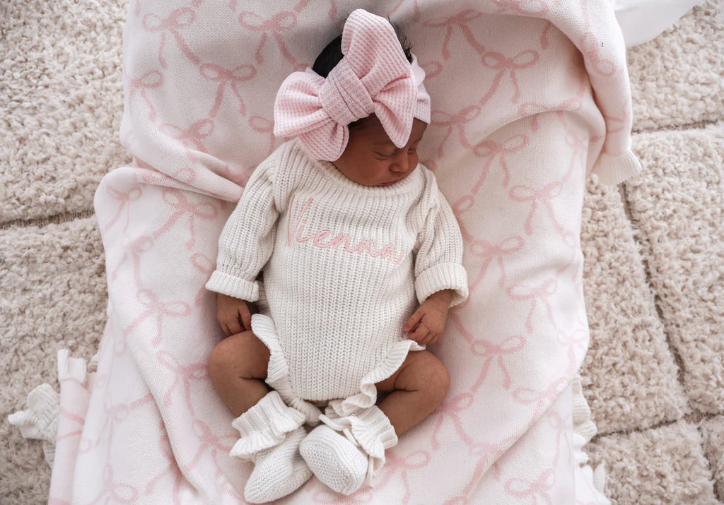 Reversible Bow Blanket